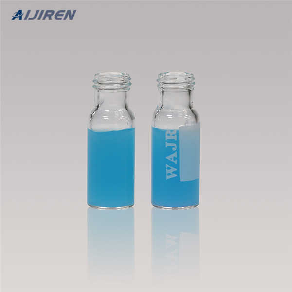 Common use clear HPLC autosampler vials with patch